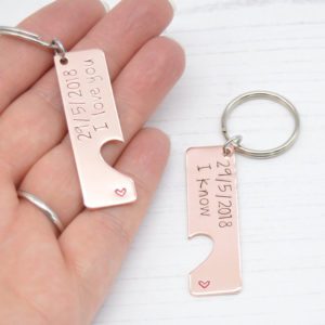 Stamped With Love - I love you / I Know Keyrings