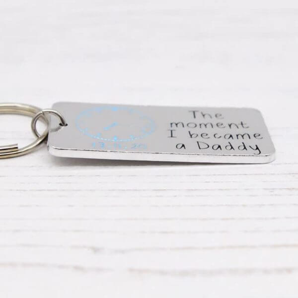 Stamped With Love - Moment I Became a Daddy Keyring