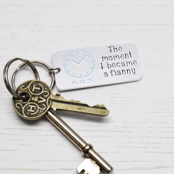 Stamped With Love - Moment I Became a Nanny Keyring