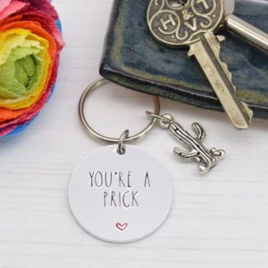 Stamped With Love - You're a Prick Keyring