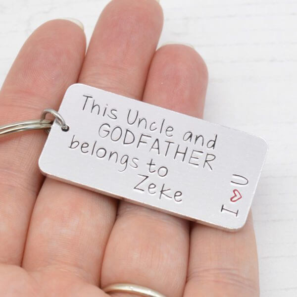 Stamped With Love - Uncle and Godfather Keyring