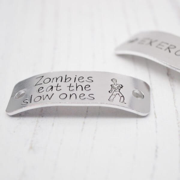 Stamped With Love - Zombies eat the slow ones Trainer Tags