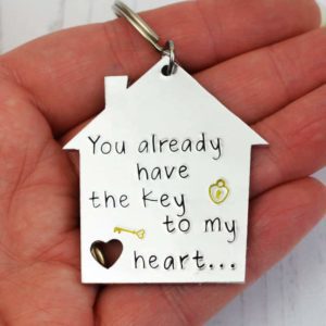 Stamped With Love - Key to my Heart Keyring
