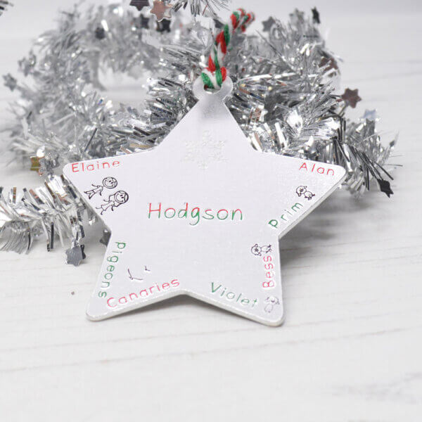 Stamped With Love - Christmas Family Star Decoration