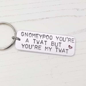 Stamped With Love - You're a Twat Keyring