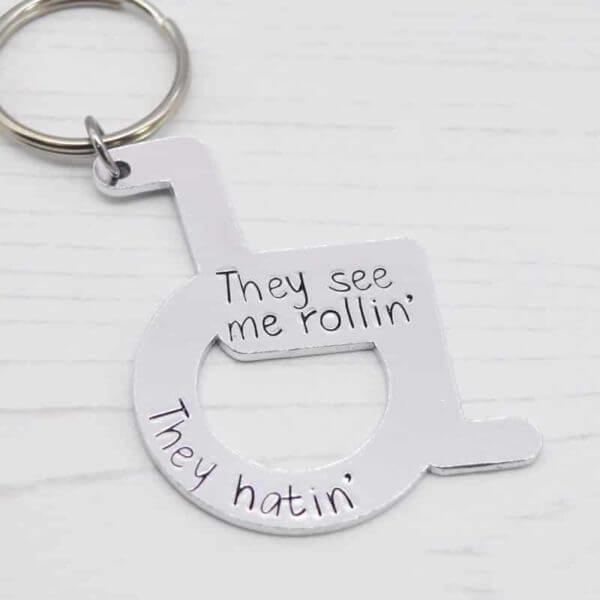 Stamped With Love - See Me Rollin' Wheelchair Keyring