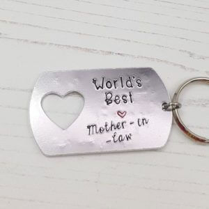 Stamped With Love - Worlds Best Mother-in-Law Keyring