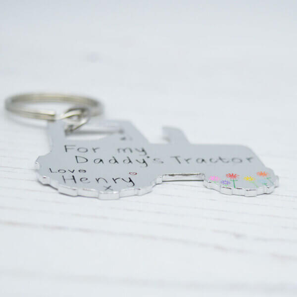 Stamped With Love - For my Daddy's Tractor Keyring