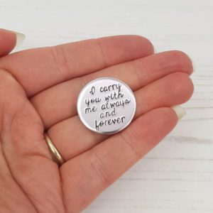 Stamped With Love - I Carry You With Me Token