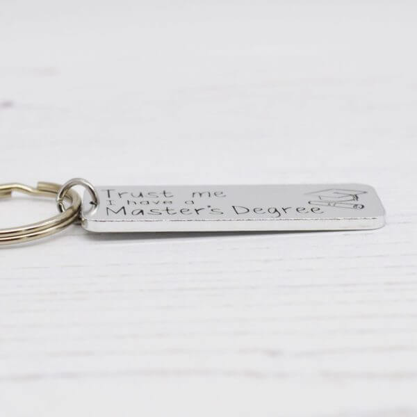 Stamped With Love - Master's Degree Keyring