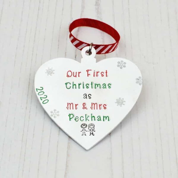 Stamped With Love - First Christmas as a Couple Bauble