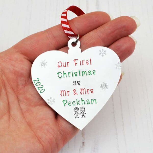 Stamped With Love - First Christmas as a Couple Bauble