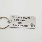 Go Backwards to Go Forwards Keyring