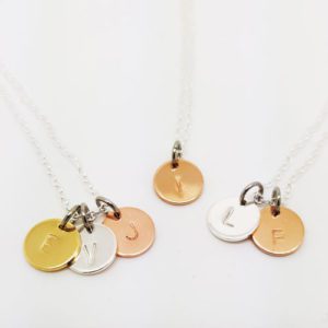 Stamped With Love - Initial Disc Necklace