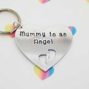 Stamped With Love - Mummy to an Angel Keyring