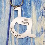 Not Really Just Lazy Wheelchair Keyring