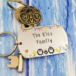 Stamped With Love - Penguin Family Keyring