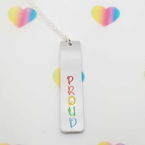 Stamped With Love - Proud Pride Necklace