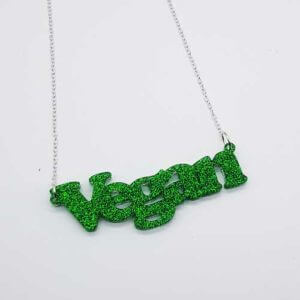 Stamped With Love - Vegan Resin Necklace