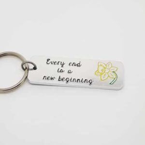 Stamped With Love - Every End is a New Beginning Keyring