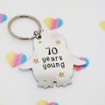 Years Young Birthday Penguin Keyring