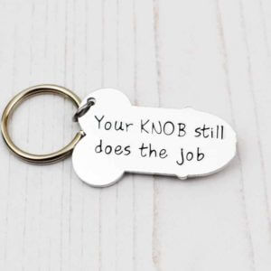 Stamped With Love - Knob still does the Job Keyring