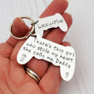 Stamped With Love - Girl who stole my heart Game Controller Keyring