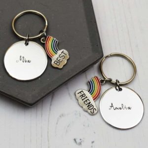 Stamped With Love - Best Friends Rainbow Keyrings