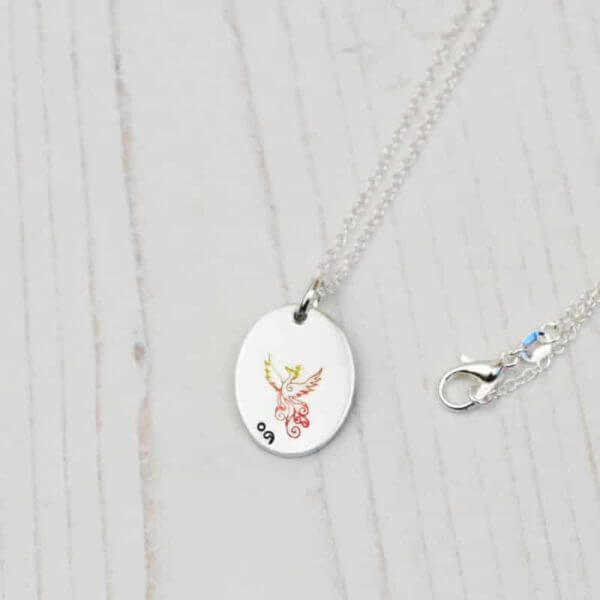 Stamped With Love - Phoenix Semicolon Necklace