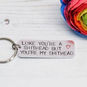 Stamped With Love - You're a Shithead Keyring