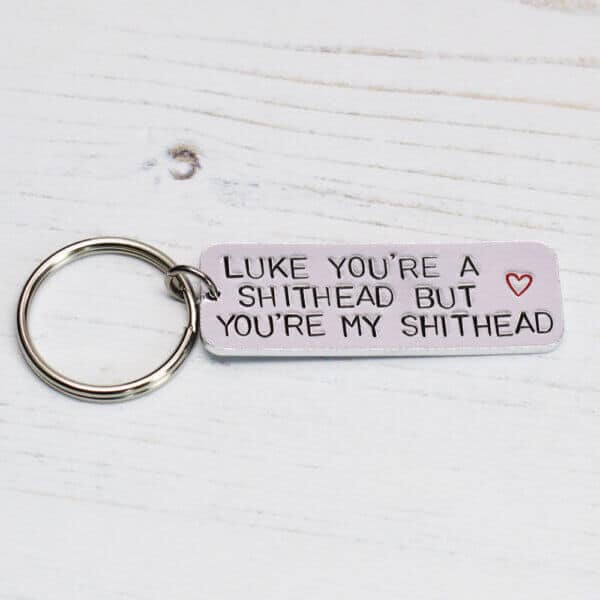 Stamped With Love - You're a Shithead Keyring