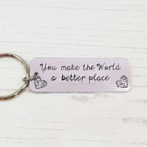 Stamped With Love - You make the world a better place keyring