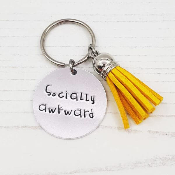 Stamped With Love - Mini Motivation - Socially Awkward Keyring