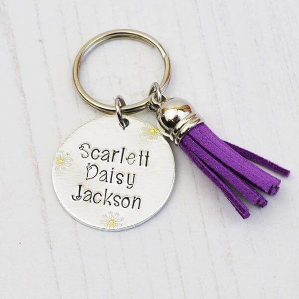 Stamped With Love - Personalised Name Keyring