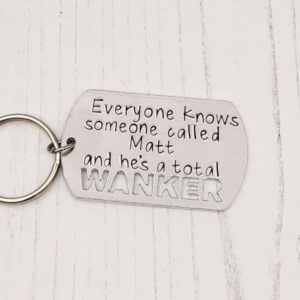 Stamped With Love - Everyone Knows a Wanker Keyring