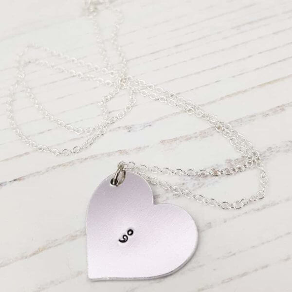Stamped With Love - Semi Colon Necklace