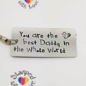 Stamped With Love - Best Daddy Keyring