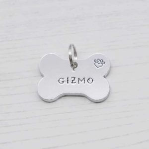 Stamped With Love - Personalised Bone Dog ID Tag