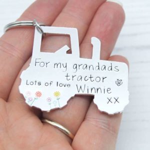 Stamped With Love - Grandad's Tractor Keyring