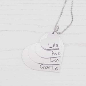 Stamped With Love - Stacking Heart Necklace
