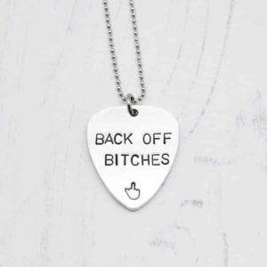 Stamped With Love - Back off Bitches Necklace