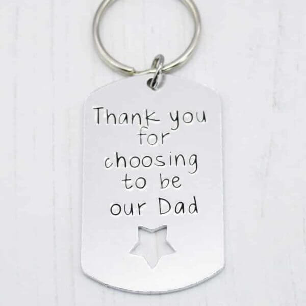 Stamped With Love - Choosing to be our Dad Keyring