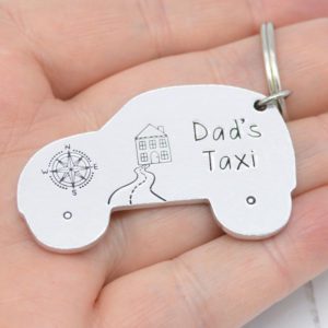 Stamped With Love - Dad's Taxi Keyring