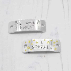 Stamped With Love - I don't sweat I Sparkle Trainer Tags