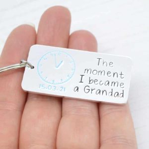 Stamped With Love - Moment I became a Grandad Keyring