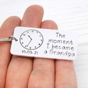 Stamped With Love - Moment I became a Grandpa Keyring