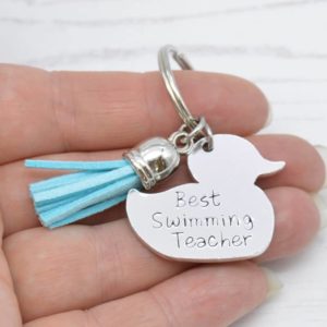 Stamped With Love - Best Swimming Teacher Duck Keyring