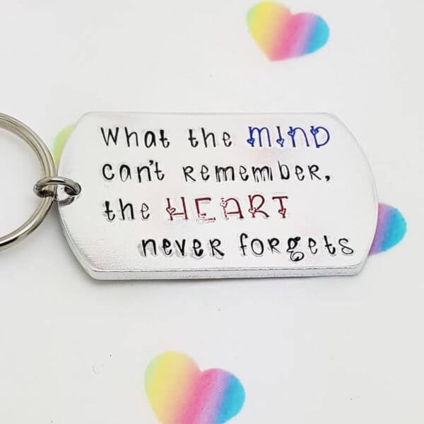 Stamped With Love - Alzheimer / Dementia Keyring