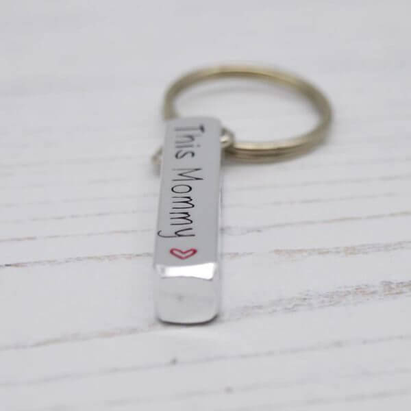 Stamped With Love - Mummy belongs to bar keyring