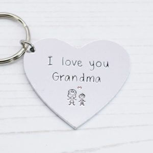 Stamped With Love - I love you Grandma Keyring